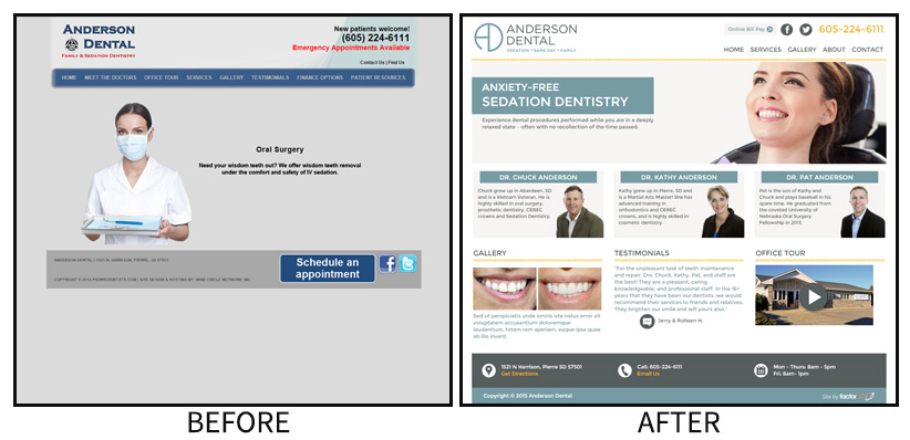Anderson Dental new look and website launched by Factor 360
