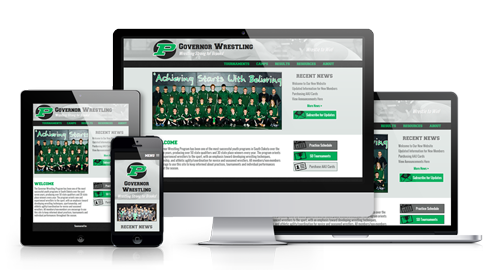 Governor Wrestling Responsive Website by Factor 360